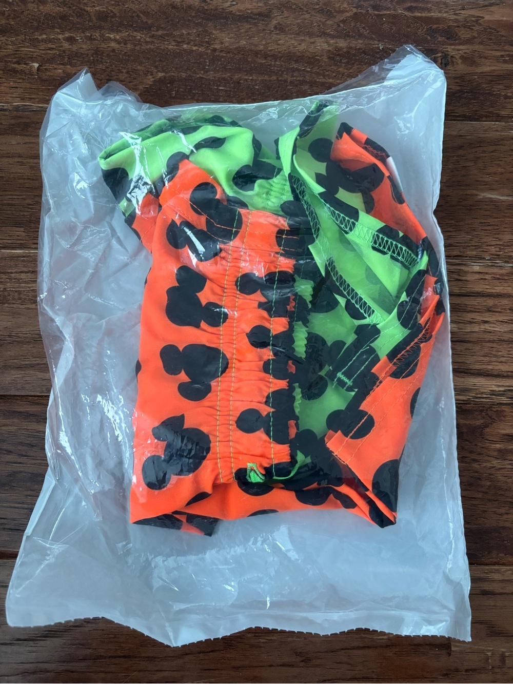 George Hats 8/9 Mickey Neon Orange Green Hybrid Shorts Swim Swimsuit Disney